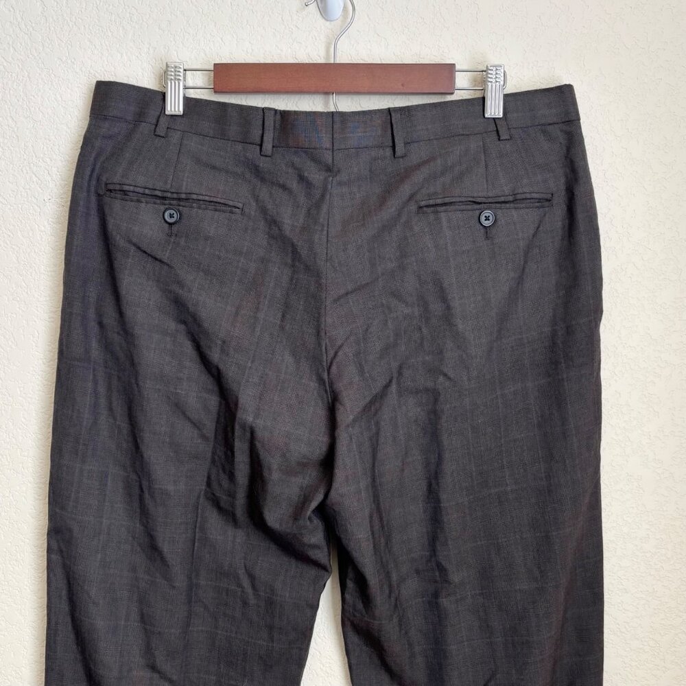 Brooks Brothers 346 Madison Fit Mens Dress Pants W38 L31 Gray Wool Blend - Picture 6 of 11